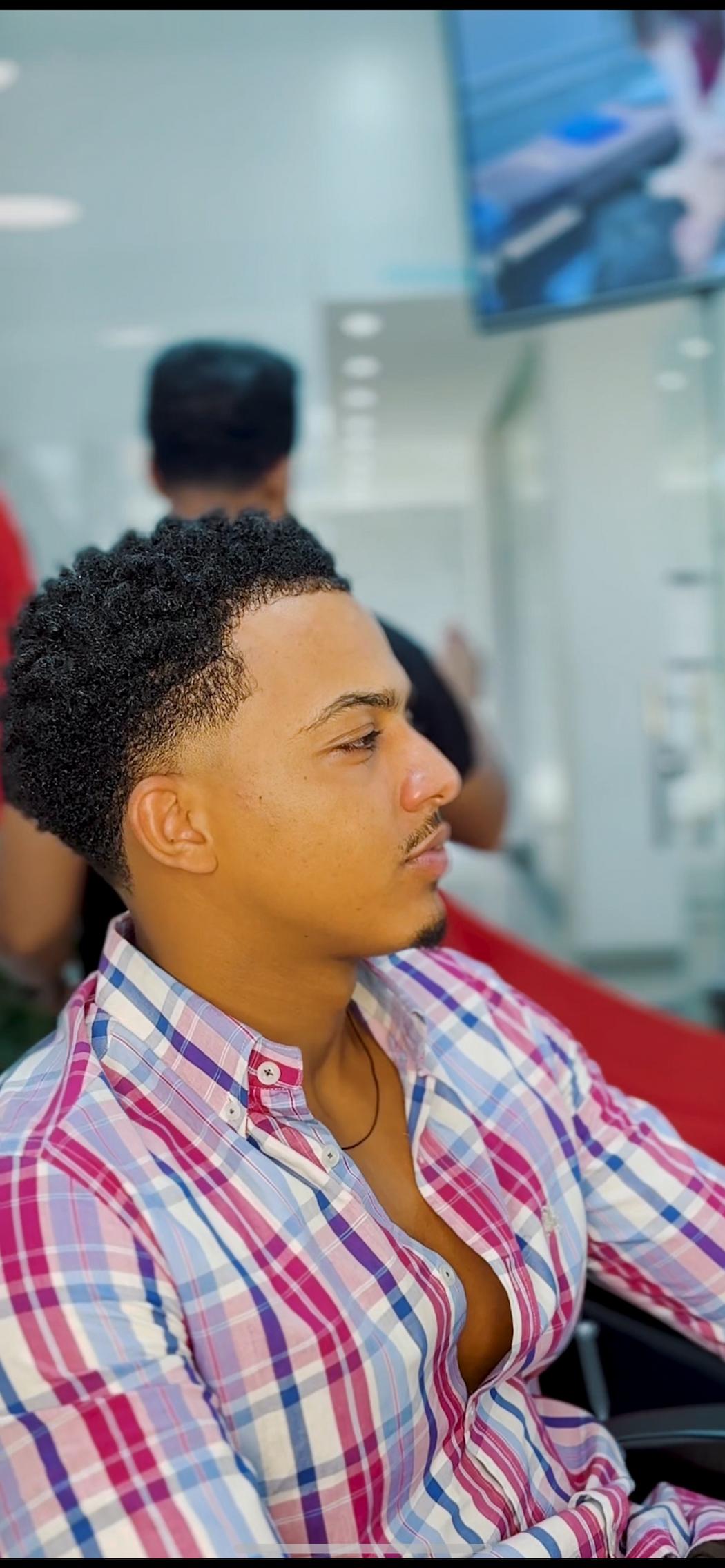 Textured haircut with premium finish.